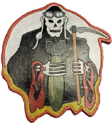 375h Bomb Squadron leather patch